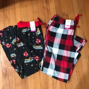 Valentines Men’s Pajama Lounge Pants 2 Pairs Large NWT
